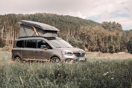Aufstelldach-Camper, Campervan, Microcamper, Wiese