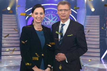 Nadja Sidikjar und Günther Jauch 2015