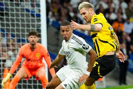 Niklas Süle - Note: 5,0 - Hatte in der Torschussverteidigung vor der Pause wichtige Aktionen, wurde aber mit der Zeit immer passiver. Kam vor dem Rüdiger-Treffer nicht ins Kopfballduell. Ergab sich dann komplett: Bei beiden späten Vinicius-Toren schließlich mit desolatem Abwehrverhalten.