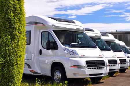Wohnmobil beim Händler