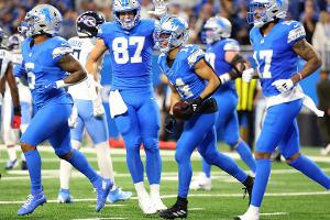 St. Brown und die Lions feiern Touchdown-Party