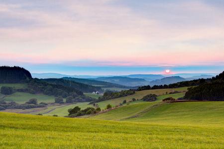 Sonnenuntergang bei Hillesheim