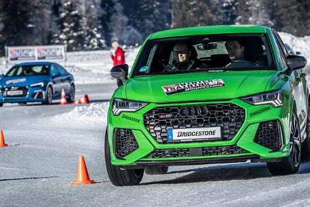 Winterfahrtraining von auto motor und sport und Bridgestone