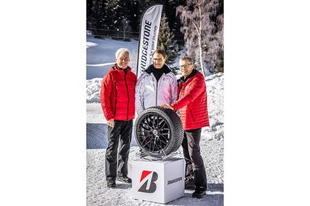 Winterfahrtraining von auto motor und sport und Bridgestone