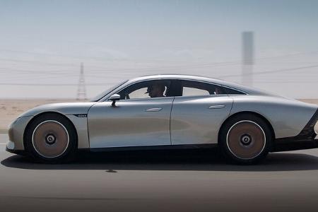 Mercedes EQXX Rekordfahrt Riad Dubai