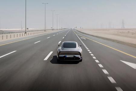 Mercedes EQXX Rekordfahrt Riad Dubai