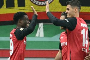 Schick trifft doppelt: Bayer souverän ins Pokal-Achtelfinale