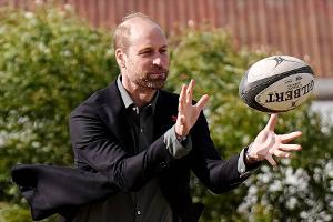 Prinz William macht gute Figur beim Rugby