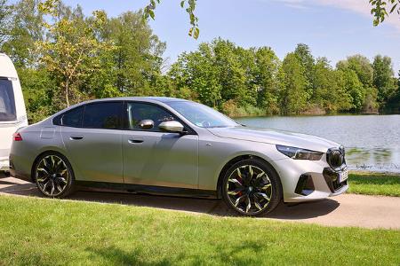 BMW 520 d xdrive, Gras, See, Bäume, Himmel