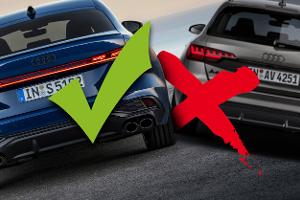 Audi A5 A4 Auspuff Abgasanlage Collage Fake Echt Vergleich