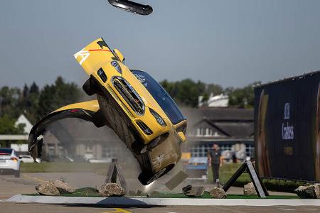 08/2022, AXA Elektroauto Crashtest Dübendorf Schweiz 2022