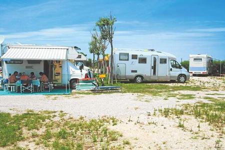 Der Stellplatz Baia dei Gabbiani.