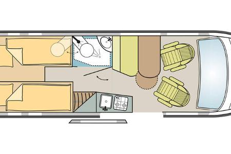 Malibu Van 640 LE RB Grundriss