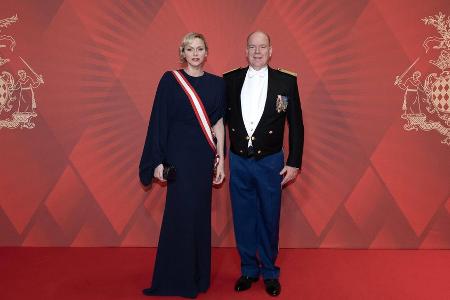 Gala zum Nationalfeiertag: Glamour-Auftritt von Fürstin Charlène