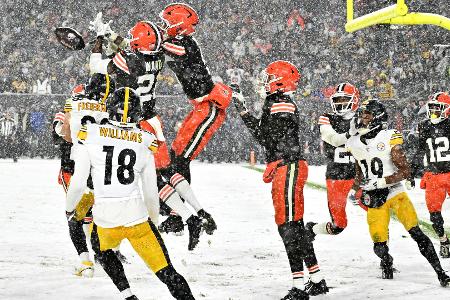 NFL: Cleveland überrascht im Schnee gegen Pittsburgh