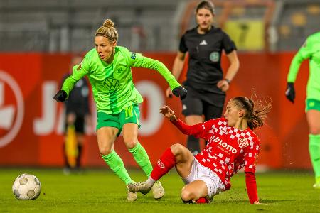 Frauen-Pokal: Wolfsburg rettet sich ins Viertelfinale
