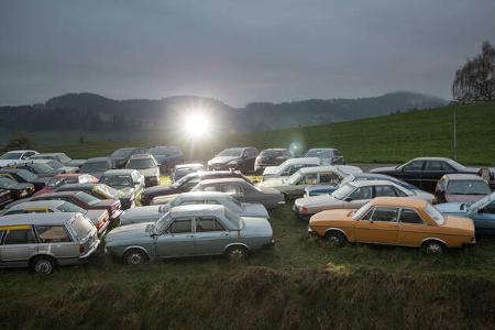 Youngtimer Parkplatz Kirchberg (SG) Schweiz