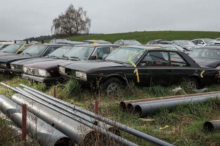 Youngtimer Parkplatz Kirchberg (SG) Schweiz