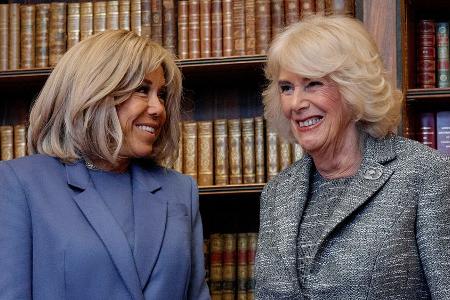 Königin Camilla wieder fit: Jetzt feiert sie mit Brigitte Macron