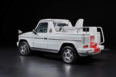 11/2024 Mercedes G 580 EQ Papamobil Papst Franziskus