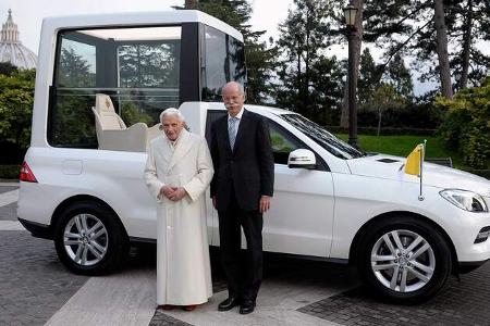 Mercedes ML Papamobil Papst Zetsche