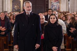 Spanisches Königspaar besucht Gedenkgottesdienst für Flutopfer