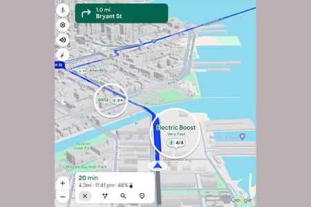 02/2024 Google Maps Elektroauto Ladeplanung neue Funktionen KI
