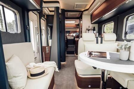 Innenraum, Innen, Durchschuss, Sitzgruppe, Bett, Spiegel, Design