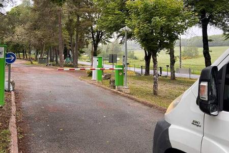 Schranke, Camping-Car Park