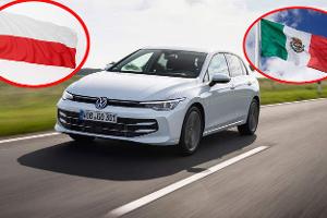 VW Volkswagen Golf Facelift Flaggen Polen Mexiko
