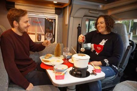 Weihnachtsessen im Wohnmobil