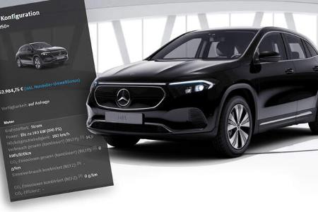 Mercedes EQA 250+ Aufmacher Collage