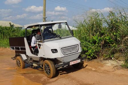 aCar Evum Motors Elektro-Nutzfahrzeug Afrika