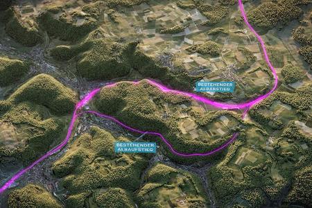 Neuer Albaufstieg A8