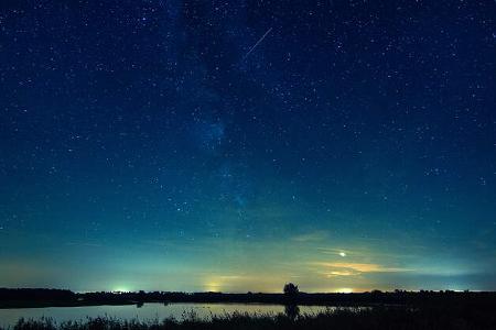 toller Nachthimmel im Nationalpark Lauwersmeer