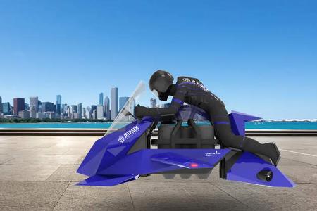 Jetpack Aviation Recreational Speeder Fliegendes Motorrad.