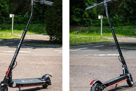 E-Scooter Elektro Tretroller Test Vergleich BMW X2 City Metz Moover Xiaomi M365 Moovi Ninebot ES2