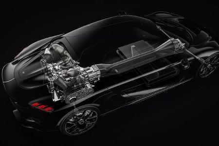 Koenigsegg Gemera V8 Antrieb