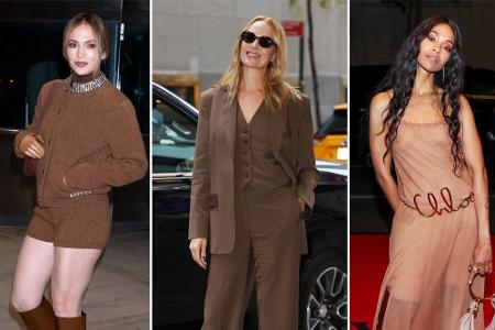 So tragen die Stars die Trendfarbe Mocha Mousse