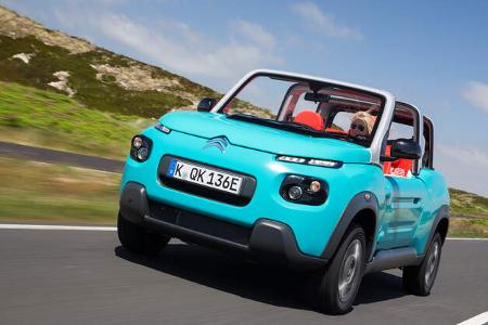 Citroen E-Mehari Fahrt Vorne Seite