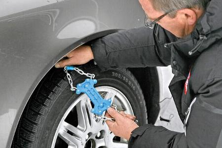 Schneeketten, Anfahrhilfe