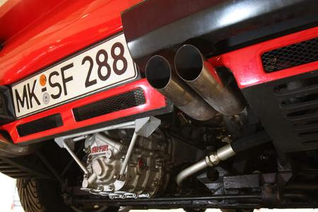 Ferrari GTO, Auspuff, Endrohre