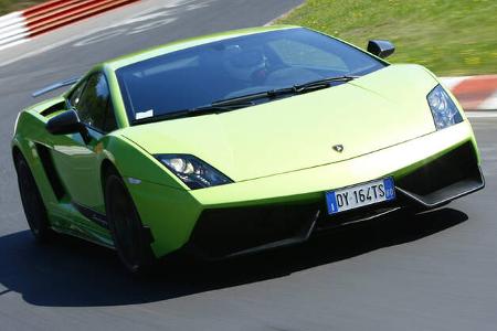 Lamborghini Gallardo LP 570-4 Superleggera, Frontansicht, Teststrecke