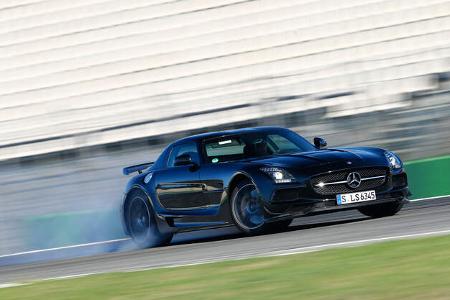 Mercedes SLS AMG Black Series, Seitenansicht, Driften