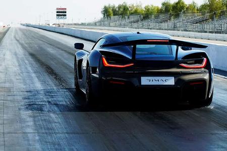 08/2021, Rimac Nevera auf der Viertelmeile