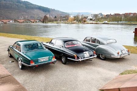 Jaguar MK IX, 420 G und XJ6 4.2, Heckansicht