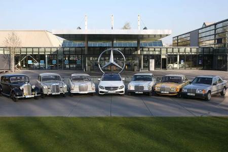 Mercedes E-Klasse - sechs Generationen