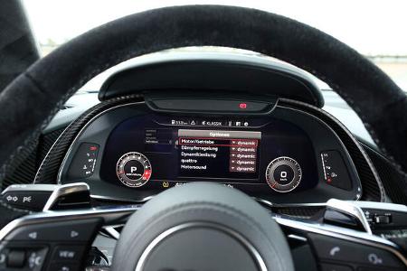Audi R8 V10, Audi R8 5.2 FSI Quattro, Anzeigeinstrumente