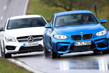 BMW M2, Mercedes-AMG CLA 45, Frontansicht