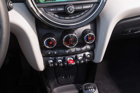 Mini Cooper Cabrio, Zentralinstrument, Mittelkonsole